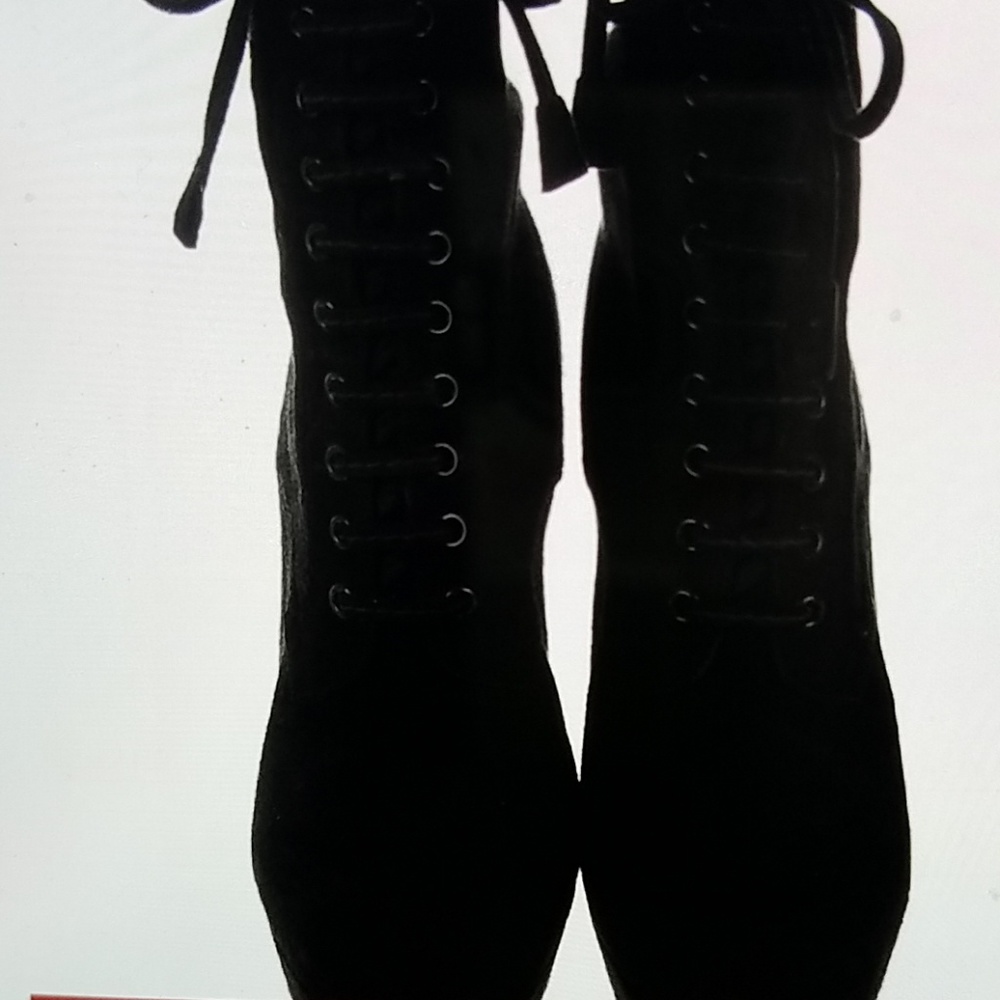 Authentic Miu Miu Lace-Up Platform Booties - image 6